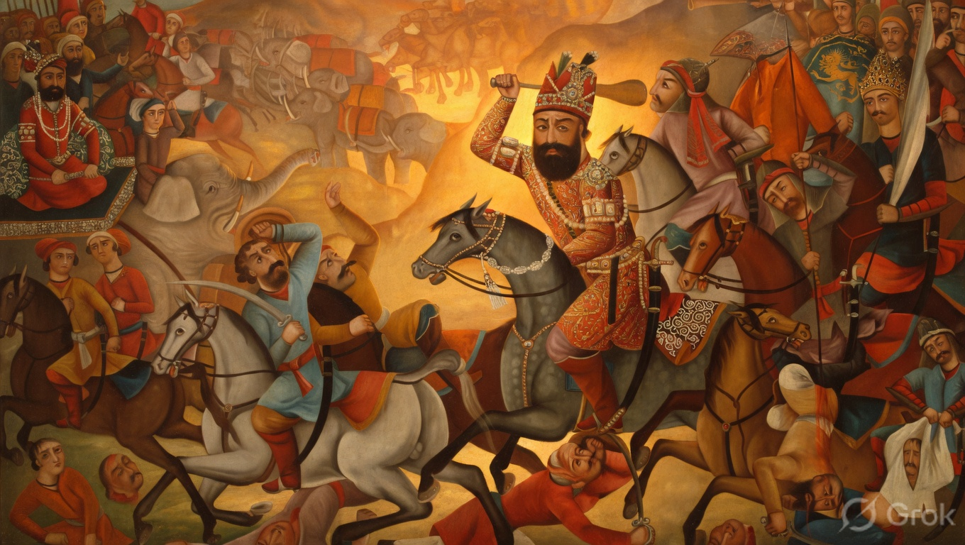 नादिरशा और मुहमद शाह करनाल का युद्ध 