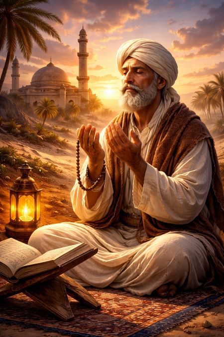 फ़क़ीर हम्ब्ल खुदा की इबादत करते हुवे