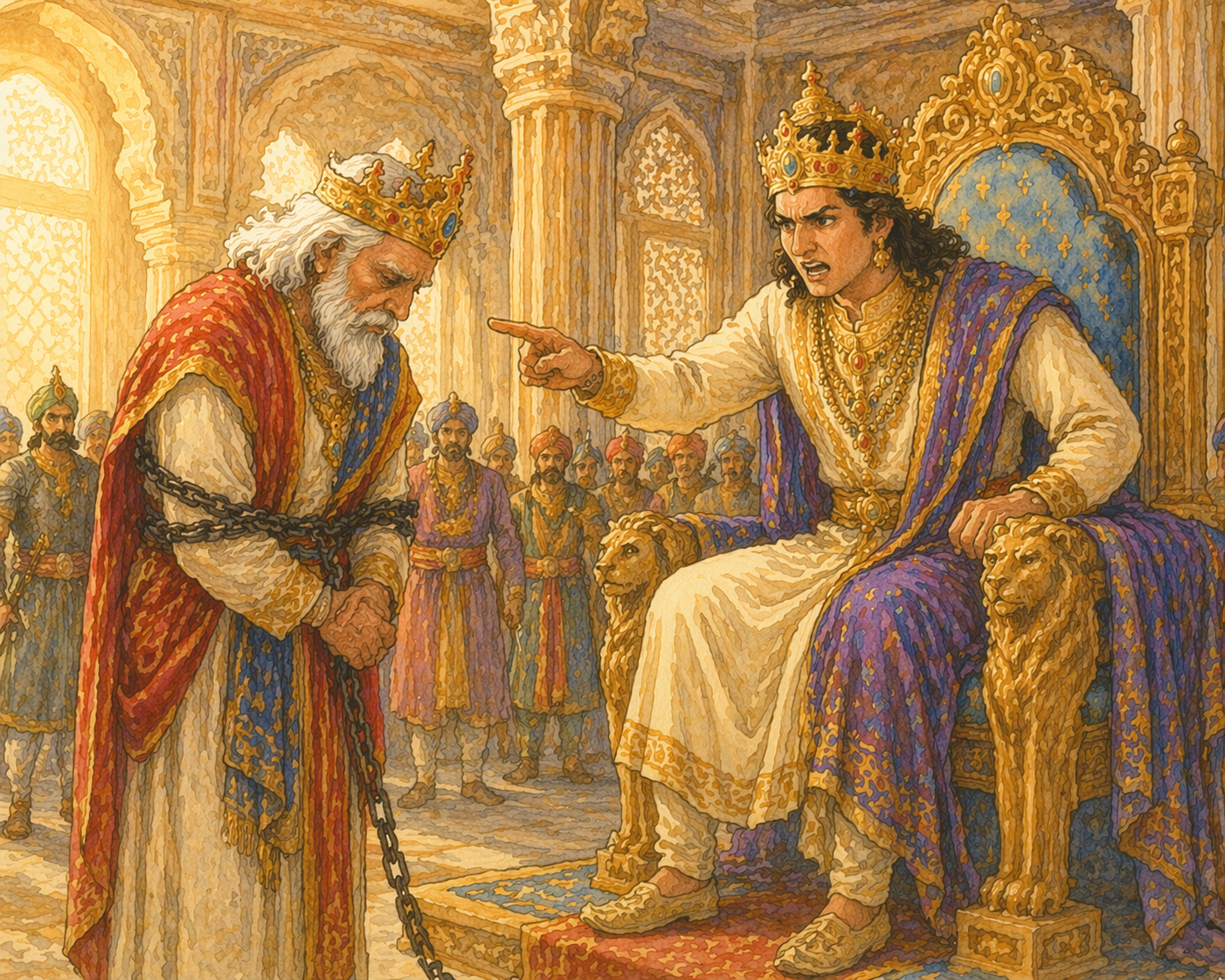 a royal judgment in the palace