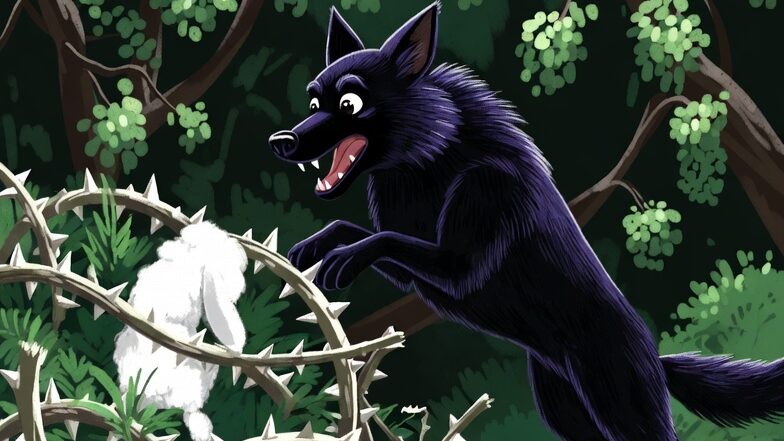 wolf get in to trouble