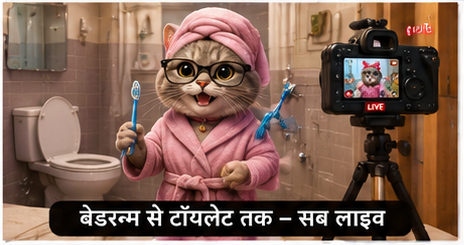 Billi ban gai youtuber _ Cat became a youtuber Hindi poem for kids