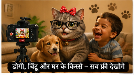 Billi ban gai youtuber _ Cat became a youtuber Hindi poem for kids