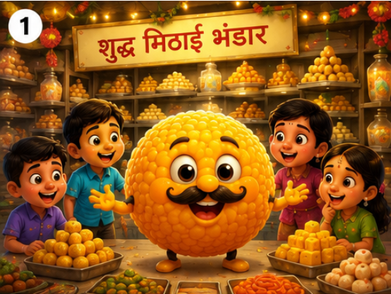 Laddu Bhai Hindi poem for kids