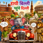 Hathi billi pahunche Dilli Funny Hindi poem for Kids