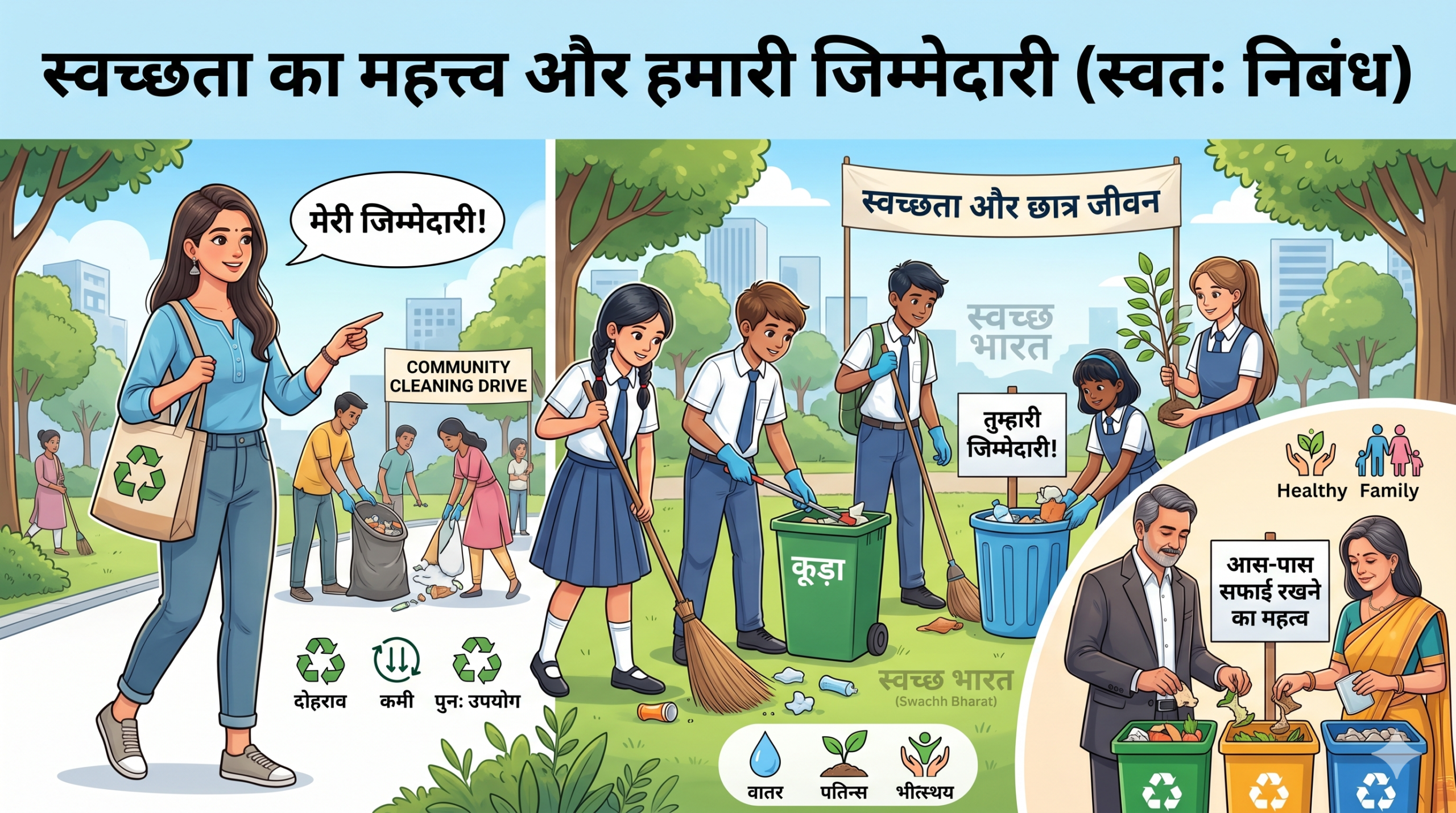 swachhata-aur-hamari-jimmedari    सफाई का महत्व और हमारी जिम्मेदारी (Essay in Hindi)