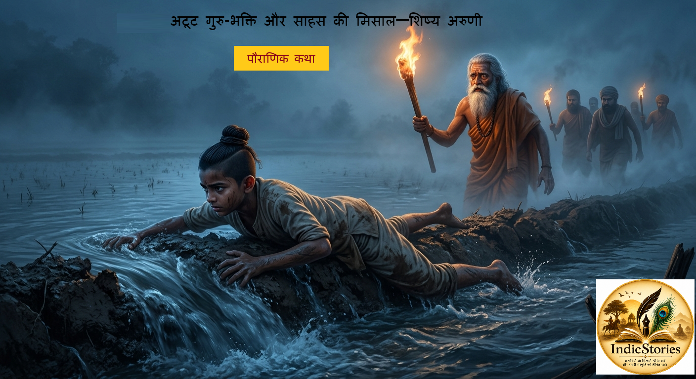 कर्तव्य-पालन और साहस: गुरुभक्त शिष्य अरुणी की प्रेरणादायक कहानी (Gurubhakt Aruni hindi Story)