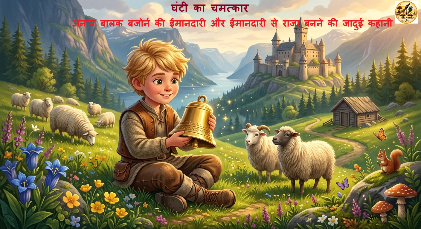 घंटी का चमत्कार: अनाथ बालक बजोर्न की ईमानदारी और ईमानदारी से राजा बनने की जादुई कहानी (Ghanti Ka Chamatkar Story)