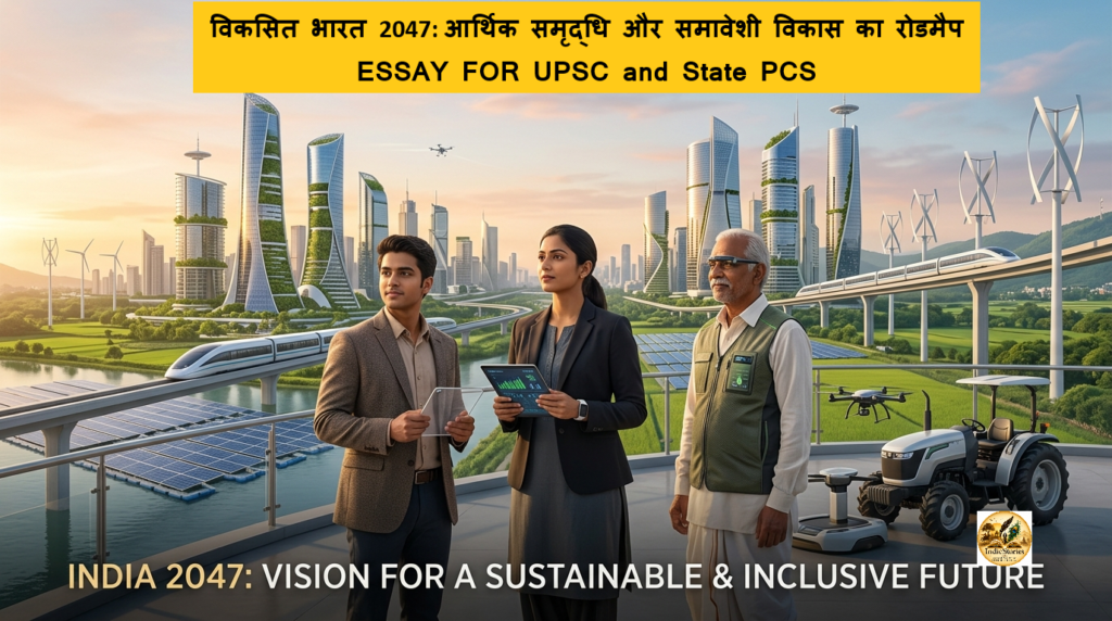 विकसित भारत 2047 आर्थिक समृद्धि और समावेशी विकास का विज़न और रोडमैप