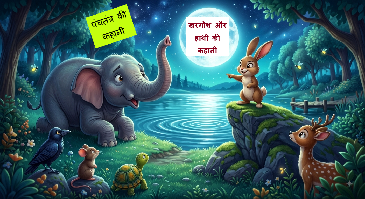 खरगोश और हाथी की कहानी: बुद्धि बल से बड़ी होती है | Khargosh Aur Hathi Ki Kahani
