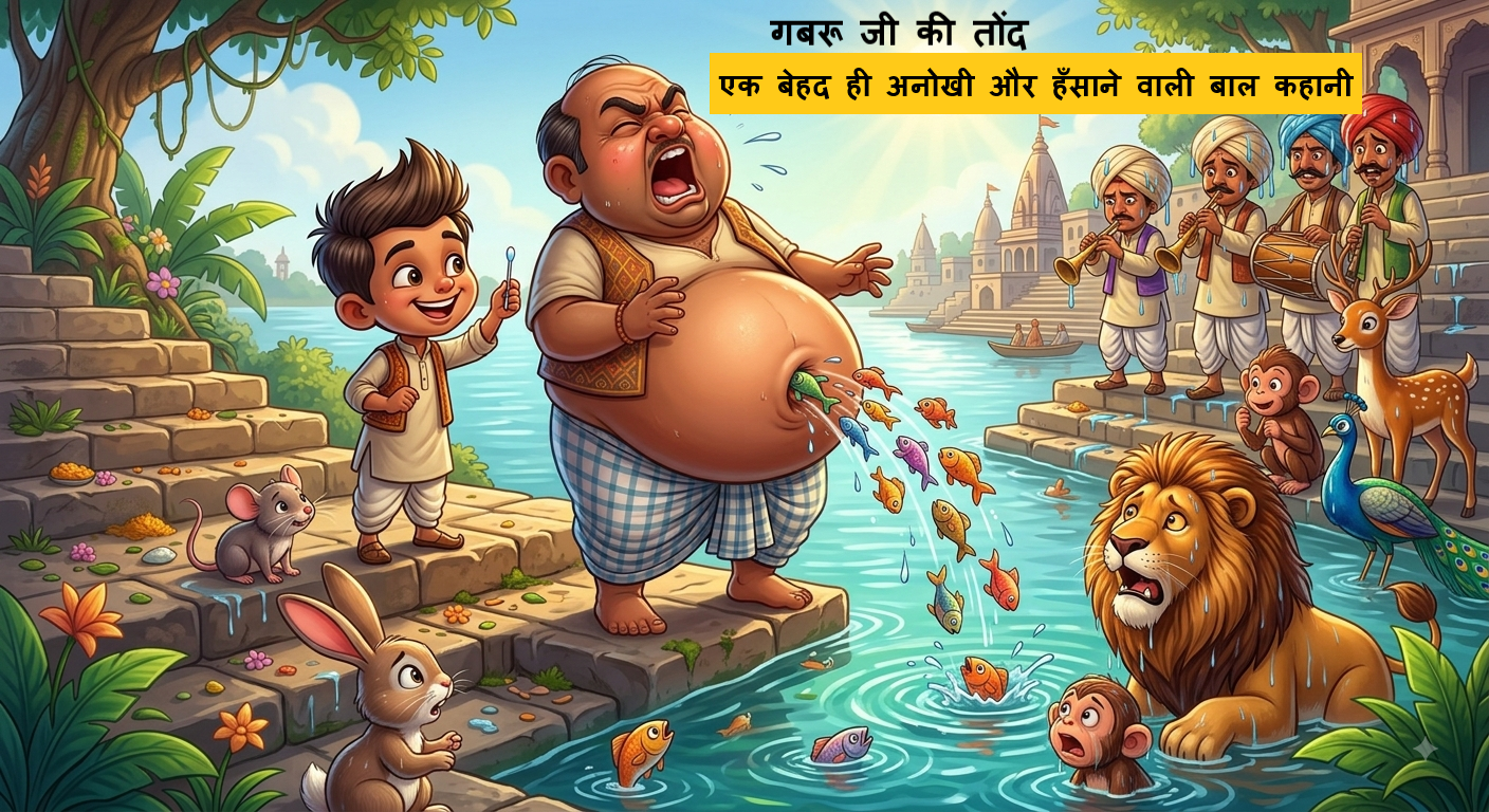 गबरू जी की तोंद | Gabaru Ji Ki Tond – Hasyaspad Bal Kahani in Hindi