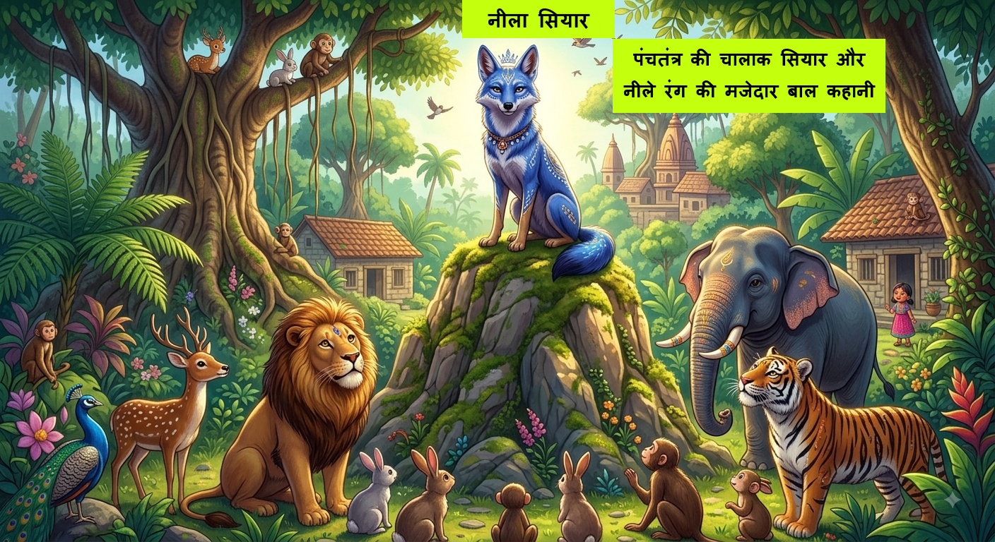 नीला सियार | Neela Siyar Ki Kahani: पंचतंत्र की चालाक सियार और नीले रंग की मजेदार बाल कहानी