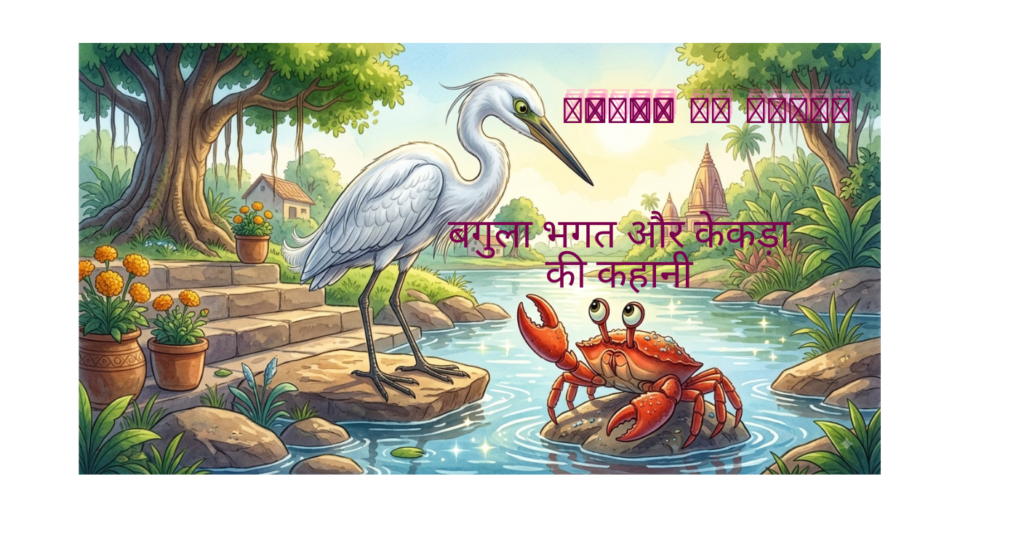 बगुला भगत और केकड़ा की कहानी - Bagula Bhagat Aur Kekda Ki Panchatantra Kahani