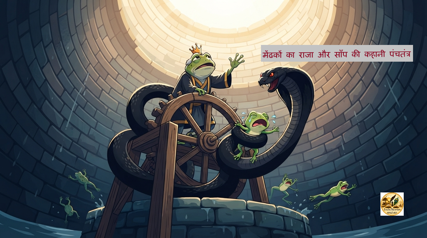 किसान (मेंढकराज) और साँप की कहानी: पंचतंत्र की वह सीख जिसने लालची बेटे को मौत दी | हिंदी कहानियाँ